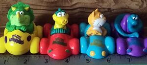 Hardees 1996 ANIMOBILES Animal Car Cat Snake Crocodile Dinosaur AniMobile Toys